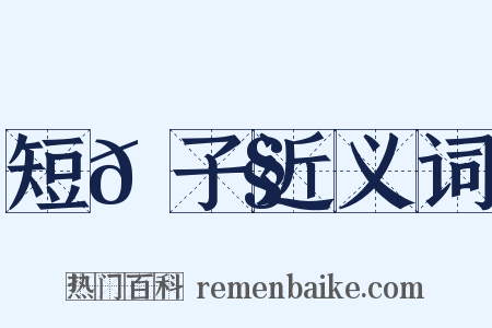 短𩂧子近义词是什么意思的图片